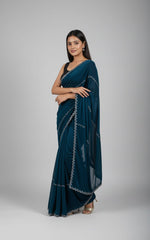 Royal Navy Blue Festive Saree