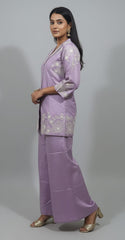 Noor Lavender Festive Kurta & Palazzo Set