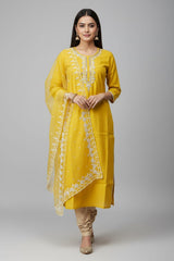 Mustard Yellow Festive Suit Set