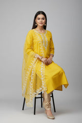 Mustard Yellow Festive Suit Set