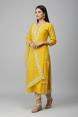 Mustard Yellow Festive Suit Set