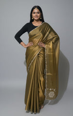 Classic Golden organza -Feel Saree with Lace Border