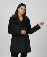 Elegant Double-Breasted Winter Coat