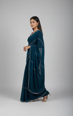 Royal Navy Blue Festive Saree