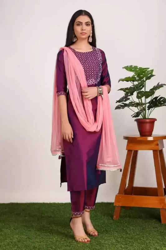 Stylish Women Kurta, bottom with Dupatta