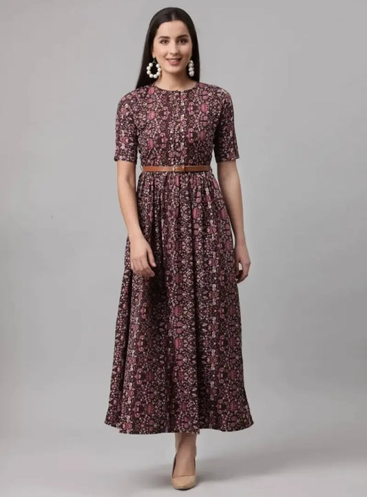 MULTICOLOR LONG DRESS