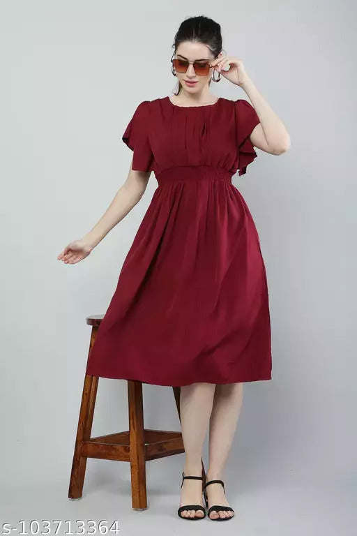 Urbane Latest Women Dress "Radiant in Red: The Latest Must-Have Dress for Every Occasion""