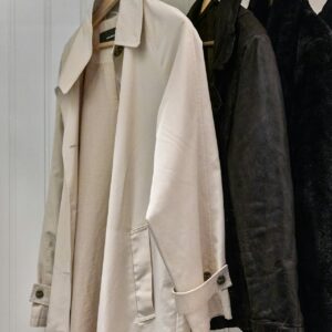 Oversized Wool Blend Trench Coat